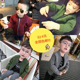 韩版男童外套2016春季新款儿童空气棉棒球服休闲短外套