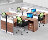 昆明办公桌办公家具办公员工位组合现代职员桌屏风隔断钢架多人位
