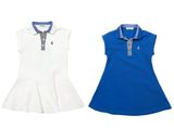 夏季新款 韩国外贸原单童装女童蓝.白两色新款网球裙连衣裙 裙子