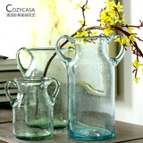 两个享8.5折美式餐桌水培花瓶玻璃欧式客厅装饰气泡透明花器摆件