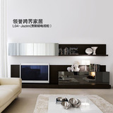 电视柜 北欧现代简约 小户型客厅组合背景墙吊挂柜北京博洛尼家具