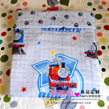 托马斯的小火车棉斜纹棉布宝宝床品布料卡通AB面幼儿园床单被套