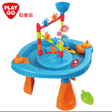 贝乐高儿童玩沙台玩水台沙漏戏水桌水车水池转轮宝宝水上乐园