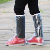 透明防雨鞋套高筒便携式非一次性加厚防水鞋套防滑耐磨男女雨靴