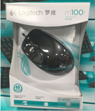 Logitech罗技 M100R二代USB笔记本有线光电鼠标办公电脑台式机鼠