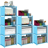 简易书架置物柜架儿童学生书柜折叠整理架子办公桌用品收纳架包邮