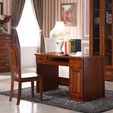 香樟木书桌 1.2米书桌 全实木书桌 实木电脑桌办公桌 实木写字台