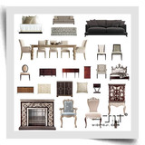2016新古典中美式家具软装PSD分层概念室内设计方案素材环艺毕业