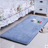 床边地毯脚垫卧室长方形简约现代欧式纯色床前毯门口门垫进门定做