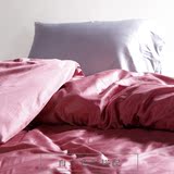 长绒贡缎纯色全棉素色单件床单床笠被套200 230枕套一对两件包邮