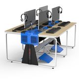 赛途网吧桌椅 网吧电脑桌 厂家定做直销隐藏机箱网咖专用电脑桌子