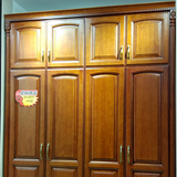 斯米特订制欧式纯实木造型门板整体衣柜家具平开门柜子衣帽间成都