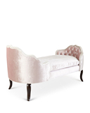 欧式布艺贵妃椅沙发美人榻实木单人长沙发小户型拉扣粉色沙发躺椅
