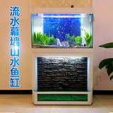 RMD流水幕墙鱼缸水族箱龟缸生态屏风玄关玻璃客厅大中型1.2米