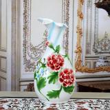 景德镇陶瓷器花瓶 珐琅彩法蓝瓷装饰瓶 工艺品摆件摆设珐琅彩花瓶