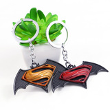 DC漫画蝙蝠侠大战超人周边标志钥匙扣挂件 合金属小饰品礼物包邮