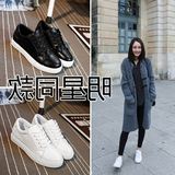 特价新款2016女士时尚韩版休闲运动鞋圆头浅口平跟内增高纯色单鞋