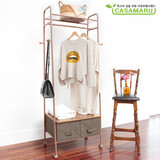 CASAMARU韩国正品简易室内晾衣架落地卧室衣物收纳柜多功能置物架