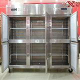 兴菱商用立式不锈钢厨房柜六门冰箱全铜管冰柜双温双机冷藏冷冻柜