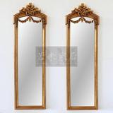 60*185窄细小挂墙穿衣镜金色法式美式奢华树脂出口门厅试衣镜客厅
