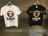 丁丁香港代购& AAPE女装简约人猿字母图案短袖T恤16夏
