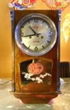 金杯牌15天机械挂钟，古董挂钟全铜机械机芯，沈阳钟表厂老机械钟