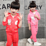 女童2春装3韩版1-6岁运动两件套装4宝宝5小孩衣服潮童装春秋新款