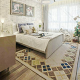 中式条纹古典大地毯 客厅茶几地毯满铺 现代卧室床前地毯可定制
