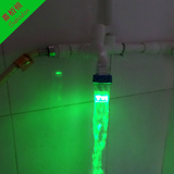 绿光微型水力发电机 鱼缸水族假山LED灯 无需电源水龙头即装即用