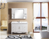 浴室柜浴室柜组合洗手盆镜子龙头吊柜橡木PVC经典中式华丽