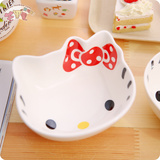 hello kitty韩版卡通可爱 精品米饭陶瓷碗儿童汤碗日式创意餐具