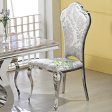 现代简约不锈钢餐椅欧式新古典酒店餐椅小户型宜家环保餐厅餐桌椅