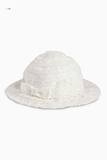 代购！英国Next帽子女童纯棉白色花边蕾丝遮阳太阳帽 3个月-6岁
