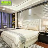 床双人床皮床真皮床现代简约特价时尚软床1.5米1.8米婚床新中式床