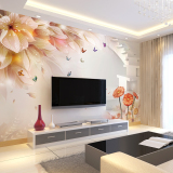 中国风3d墙纸大型壁画 客厅电视背景墙壁纸卧室定制墙纸无缝墙布