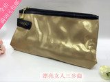 欧莱雅化妆包专柜赠品包 金色双层防水洗漱包/化妆包手拿包