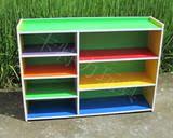 幼儿园组合柜收纳柜书架木制玩具柜儿童玩具柜防火板玩具柜可拆装