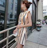 Lin Edition Limit 设计小心机 显瘦大神器 时尚条纹印花连衣裙