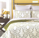 纯棉外贸尾单欧式床盖加厚夹棉绗缝床单夏凉被薄被三件套青花瓷