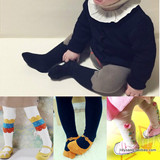 秋季女宝宝纯棉连裤袜0-3岁婴儿童打底长筒袜裤薄款/加厚打底袜