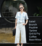2016夏装上新韩国东大门百搭时尚几何拼接带口袋立领衬衫上衣女