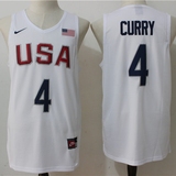 梦十二队美国队CURRY库里4号詹姆斯欧文篮球服里约奥运会球衣白色