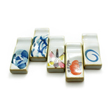 日式韩式靠创意餐厅用品和风陶瓷手绘筷托筷架筷枕筷子架单个拍