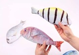韩国进口仿真创意鱼笔袋鲫鱼文具袋学生男女文具盒动物咸鱼铅笔盒