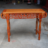 仿古供桌供台 实木案几卷头几 神台佛桌子 现代中式 古典榆木家具