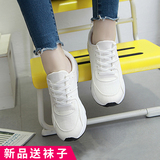 夏季百搭学生韩版运动白鞋女生帆布鞋薄款平跟系带休闲透气四季鞋