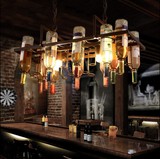 loft创意酒瓶吊灯餐厅酒吧咖啡馆装饰艺术个性吧台客厅设计师吊灯