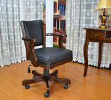 特价包邮美式实木电脑椅家用转椅升降扶手多功能座椅办公椅麻将椅