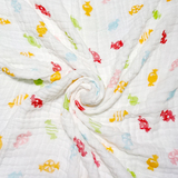 新生婴儿童纱布浴巾纯棉6层超柔吸水宝宝大毛巾被加厚12层春夏季