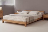 北欧宜家现代简约实木家具白橡木床实木床1.5 1.8米双人床 日式床